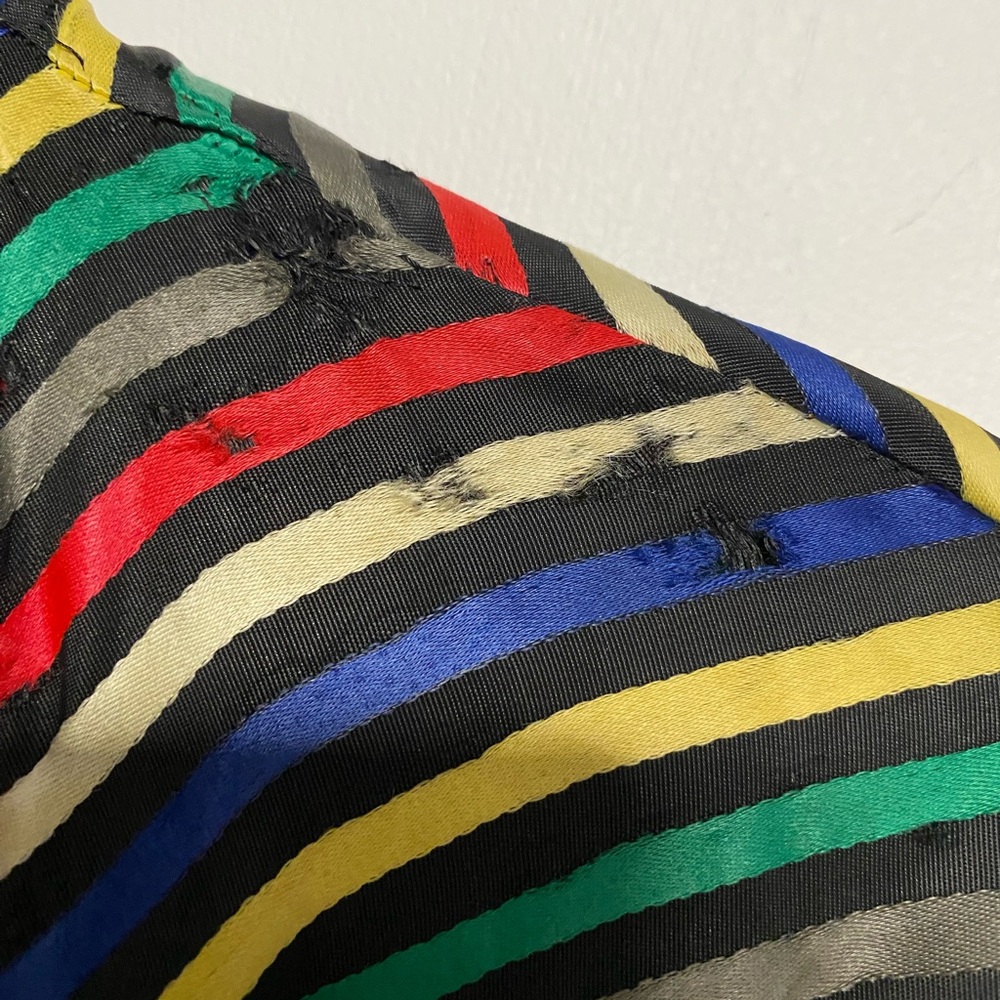 Vintage 1940’s Rainbow Striped Swing Coat - Picture 7 of 9
